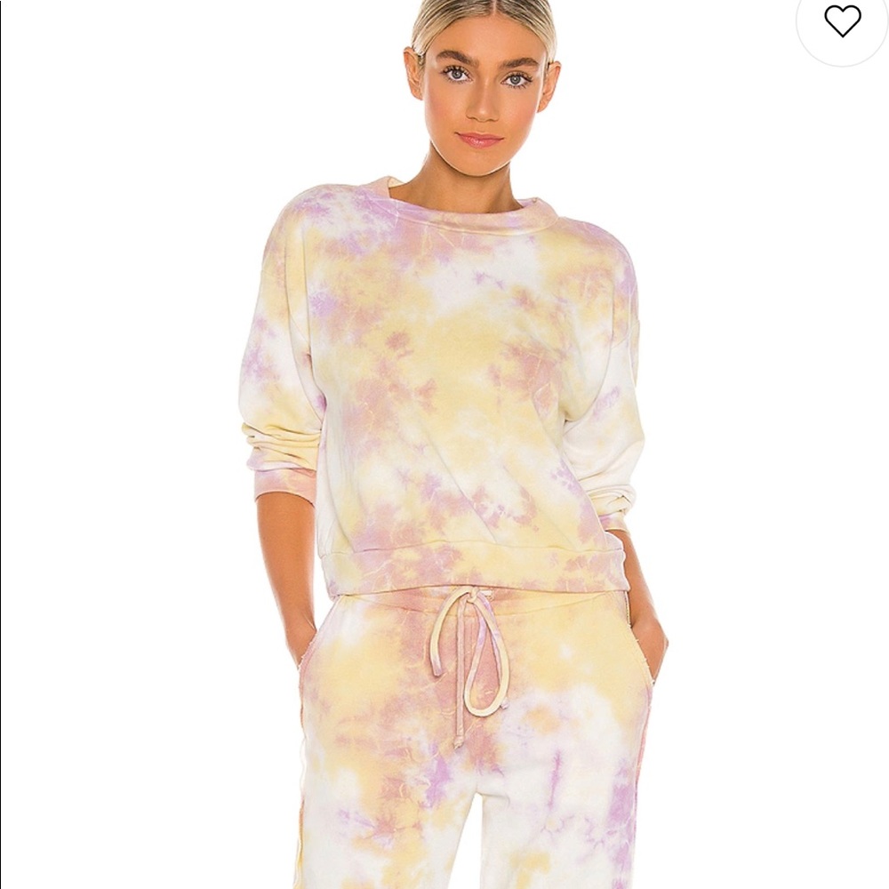 NWOT Michael Stars  Tie‎ Dye Sweater in Lilac & Volt!